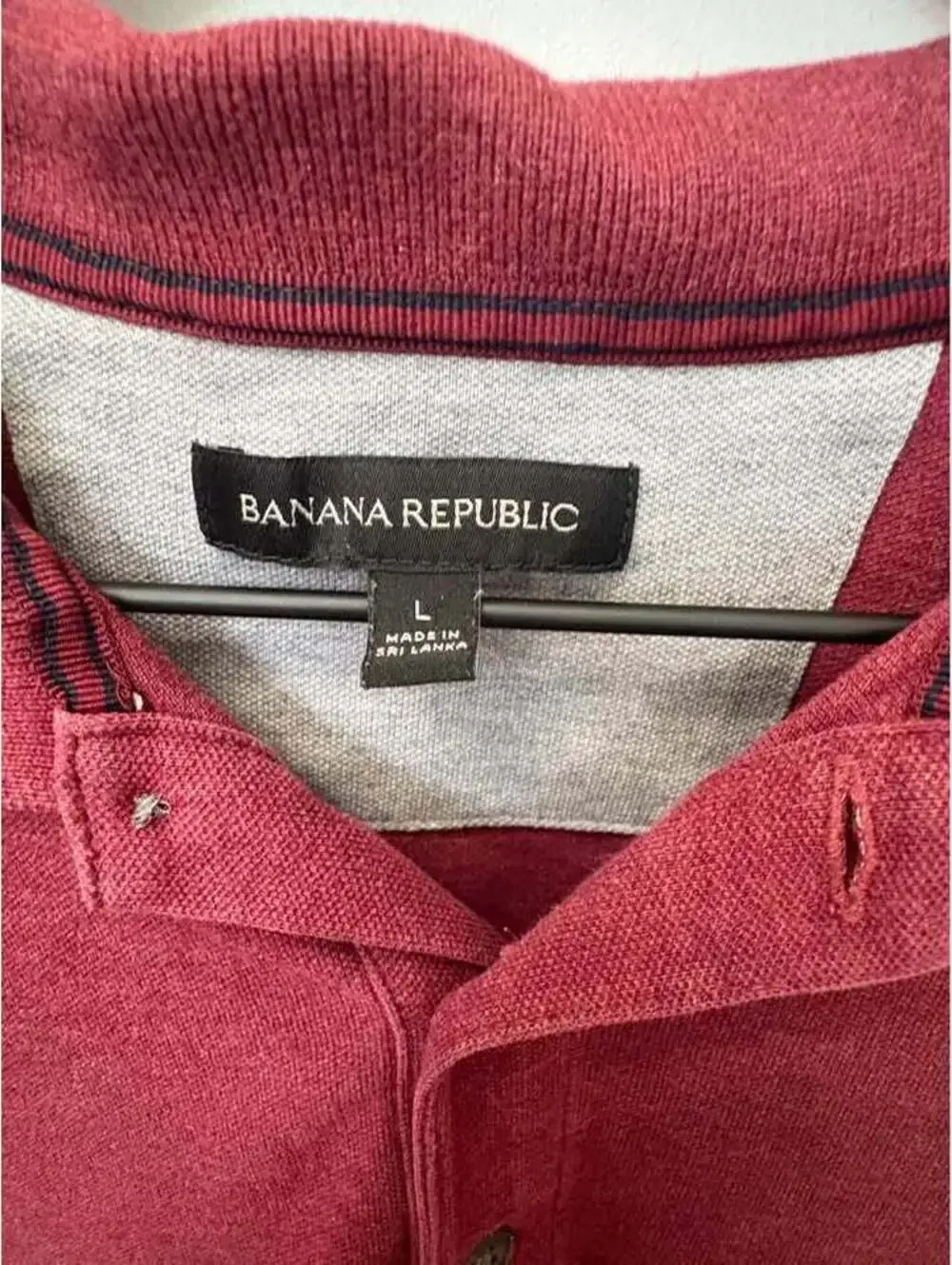 Wine Banana Republic Polo Shirt